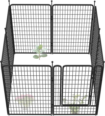 FXW Garden Fence Outdoor for The Yard – 50in(H) x 20.8ft(L) Heavy Duty Metal Animal Barrier for Dog