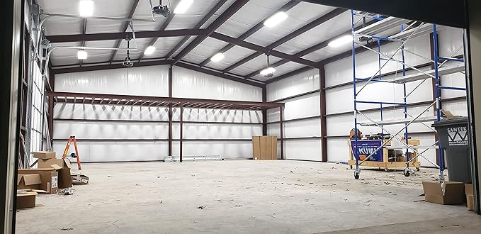 PrimeLights 6 Bulb/Lamp T8 LED High Bay Warehouse, Shop, Commercial Light Fixture