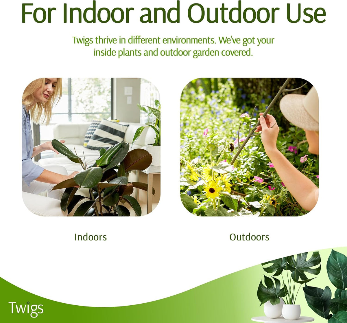 Plant Support Stakes, Stem Holder Structures for Indoor & Outdoor Use, Garden Accessories for