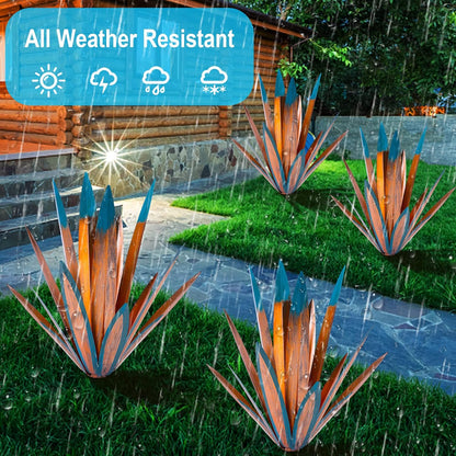 Homight Large Agave Sculpture Rustic Metal Agave Plant Outdoor Interior Decoration Outdoor Lawn