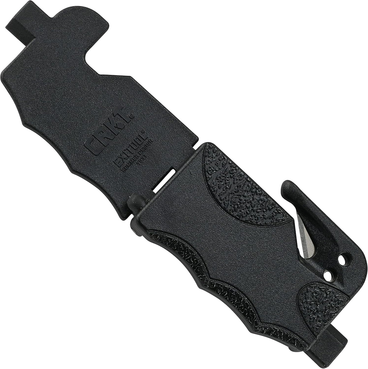 CRKT Exitool Emergency Multitool: Automotive Safety, Seat Belt Strap Cutter, Steel Window & Glass