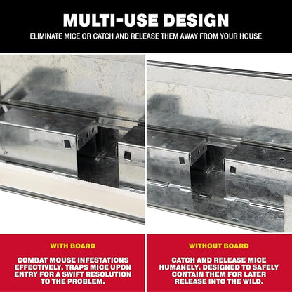 Catchmaster Pro Series Multi-Catch Mini Mouse Trap 216-Pack Mini Refills, Replaceable Glue Boards