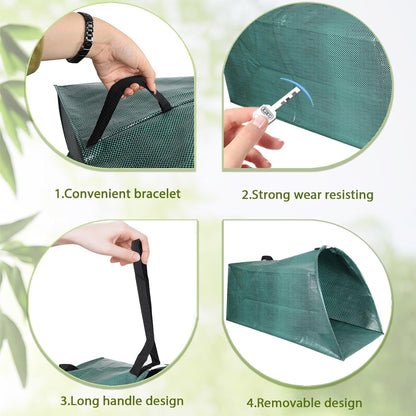 Leaf collector leaf scoop,Foldable yard waste bag,Extra large lawn bags leaf bags,Heavy leaf pick