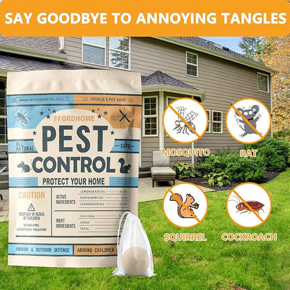Pest Repellent ， Moth Balls for Outdoor use， Keep Pest Away Repel Mice and Rats, Roach, Ant