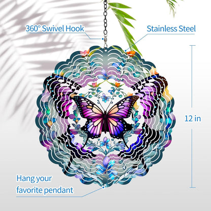 Wind Spinners Outdoor Butterfly - Birthday Gifts for Women Mom Wife Grandma, Hanging Wind