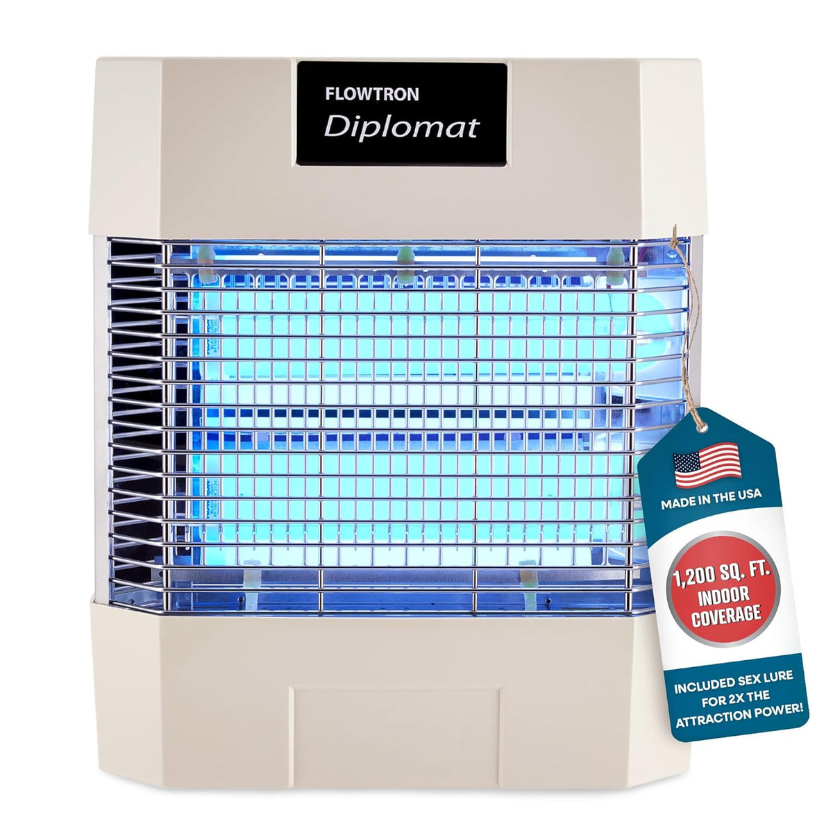 Flowtron Indoor Bug Zapper | Electric Fly & Insect Killer with 80W UV Light, Pheromone Lure