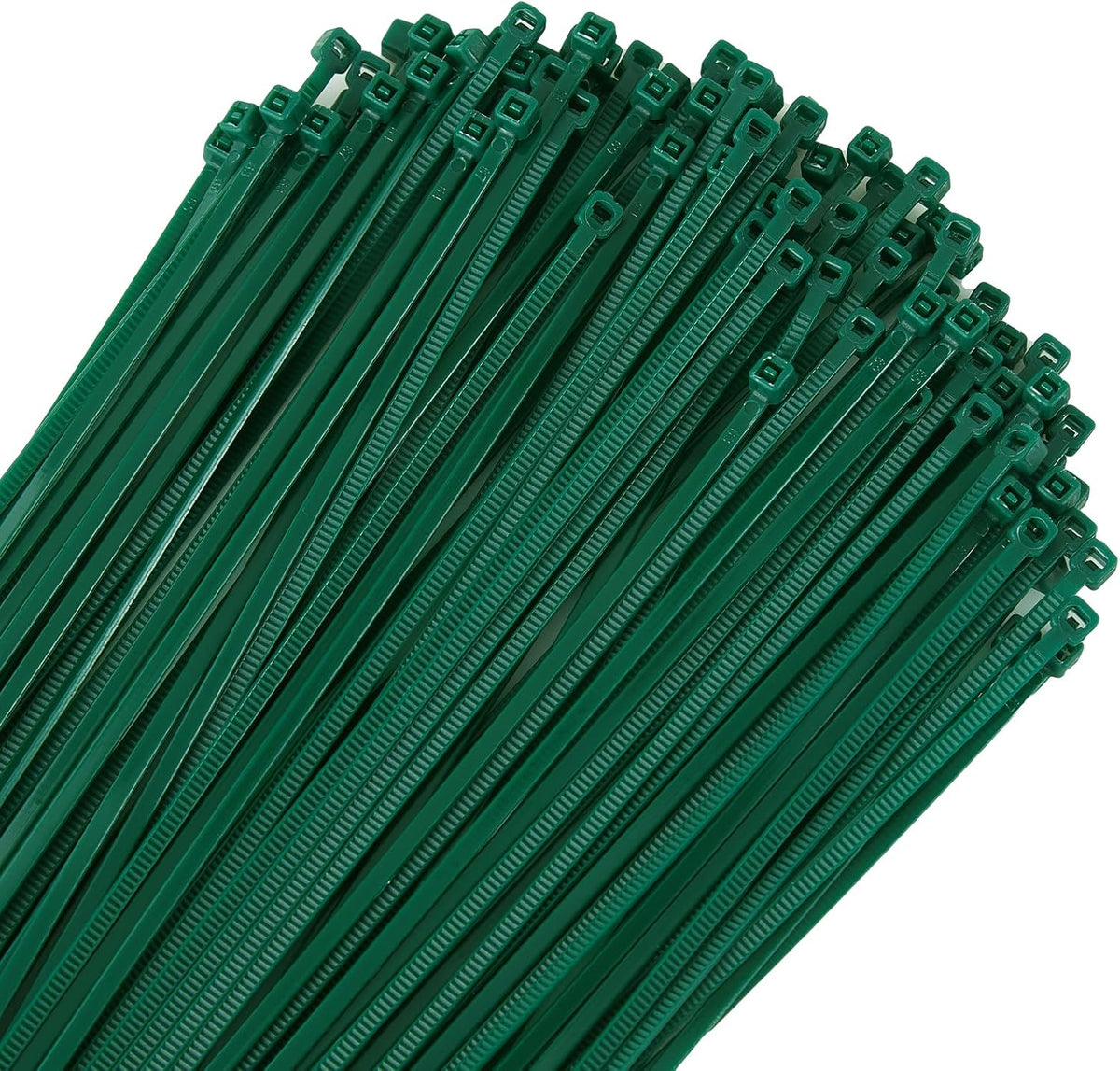 6 inch 3mm Dark Green Nylon Garden Cable Zip Ties Self Locking Cable Ties Twist Ties, Multi-Purpose