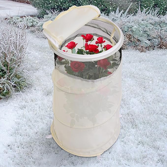 20" x 13" x 9" Pop Up Rose Cones for Winter Protection, Winter Rose Collars Protective Cover