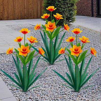Homight Metal Agave Plant Outdoor Decoration Outdoor Garden Decoration Daffodils Flowers Mexican