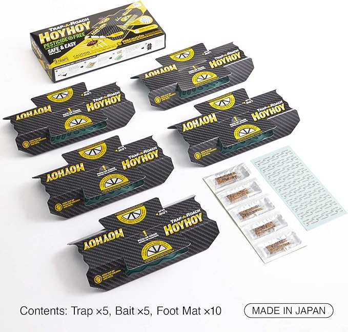 HOY HOY Trap A Roach - Bait Glue Traps, Great for Home with Kids & Pets Indoor, Sticky Pest Control