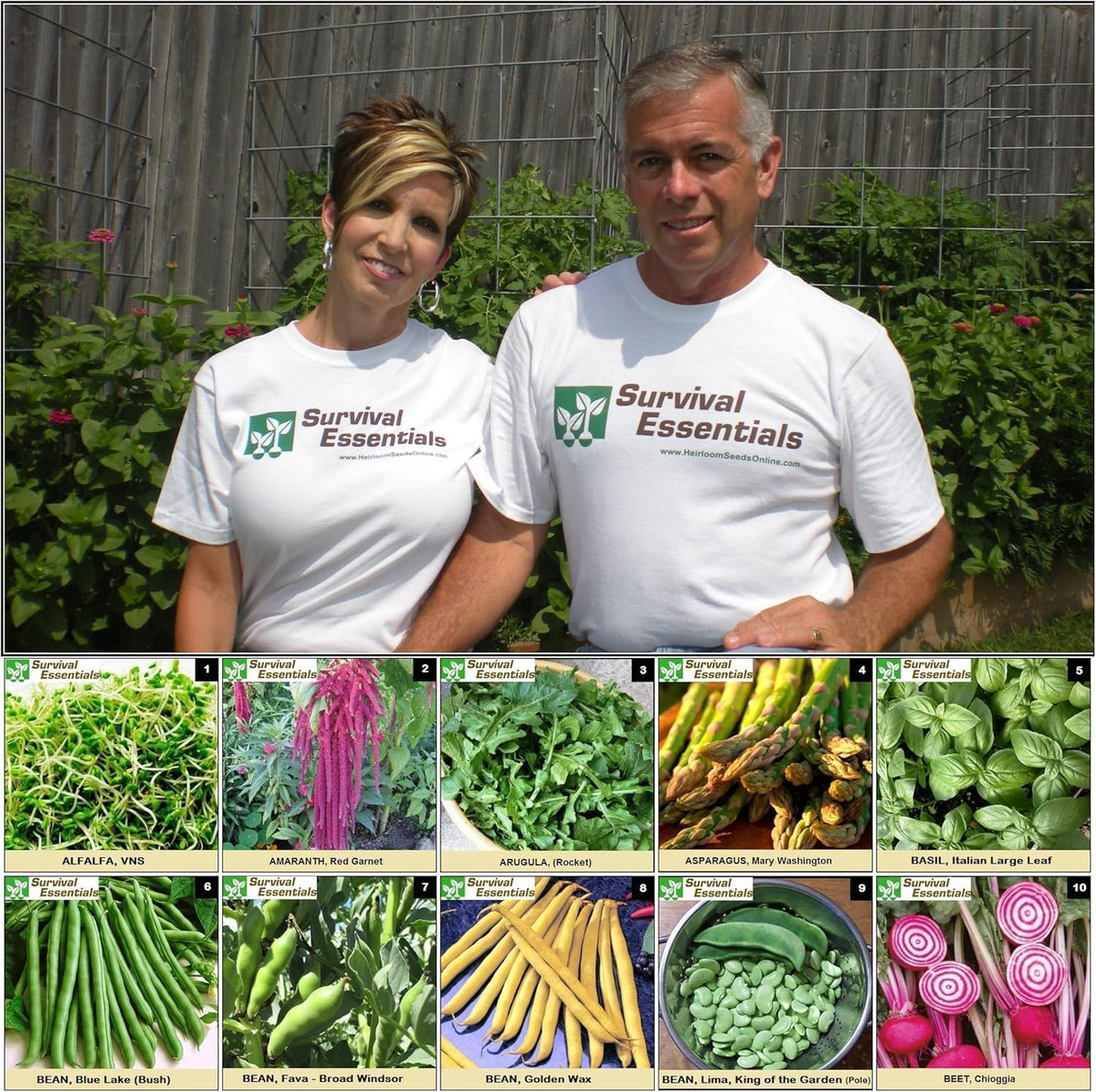 Heirloom Seeds for Planting Vegetables and Fruits - Survival Essentials 135 Variety Seed Vault