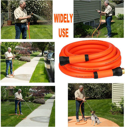 YOTOO Heavy Duty Hybrid Garden Water Hose 5/8-Inch by 25-Feet 150 PSI Kink Resistant, Flexible with