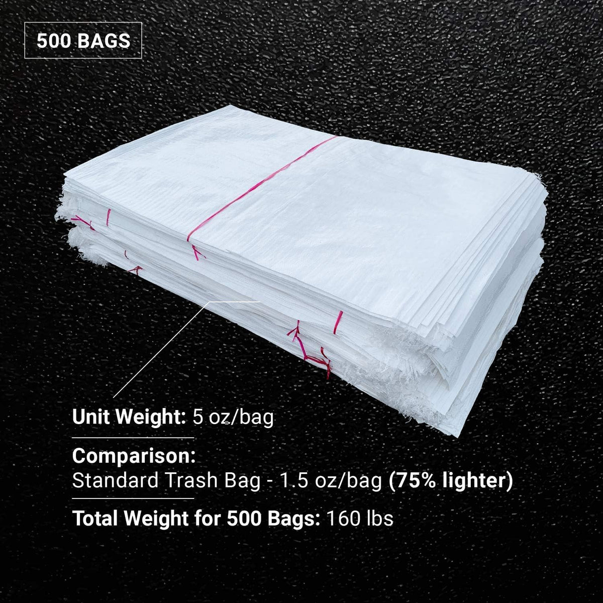 Sandbaggy Large Sandbags - Size: 31" x 45" - Thick Heavy Duty Contractor Bags, Heavy Duty Garbage