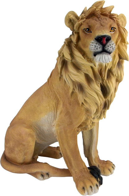 Design Toscano King of Beasts Lion Indoor/Outdoor Garden Statue, 13 Inches Wide, 21 Inches Deep, 27