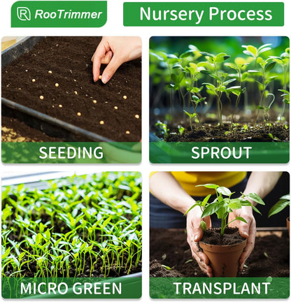 Growing Trays, 1020 Plant Nursery Trays Heavy Duty Seed Starter Flat Seedling Tray for 72/128 Cell