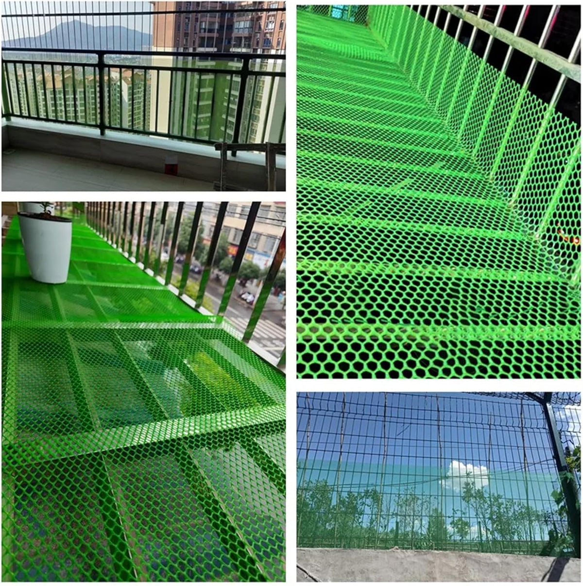 Wire Fence Mesh Green Plastic Mesh Roll 39.3″ Wide Poultry Fencing Multi-Use Garden Fence for Snow