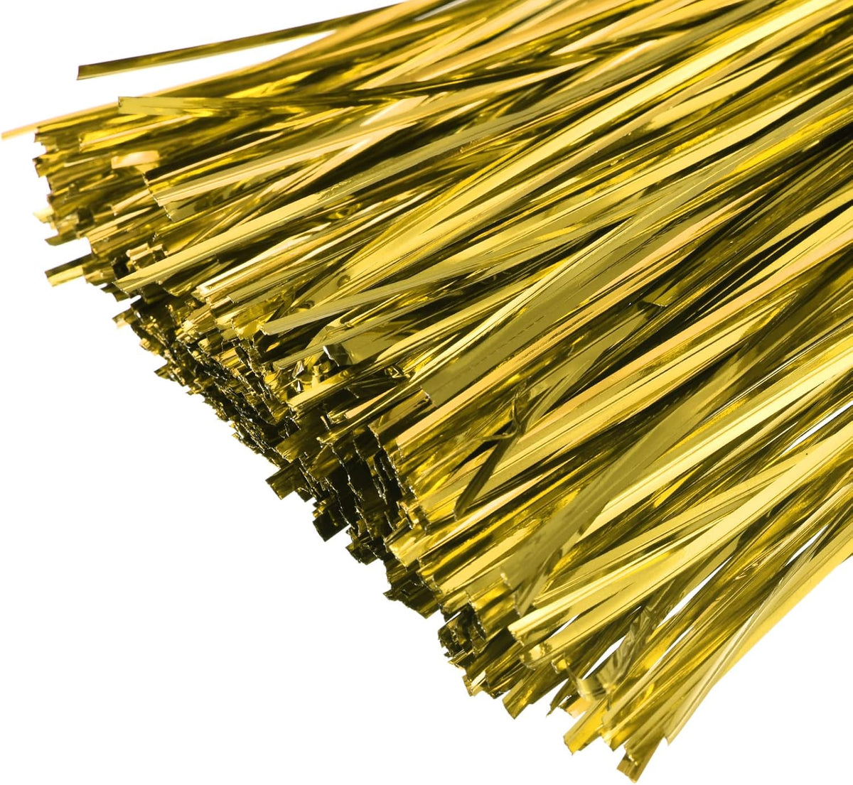 MECCANIXITY Foil Twist Ties 6" 15cm Metallic Plastic Closure Tie for Tying Bread, Candy, Cookies