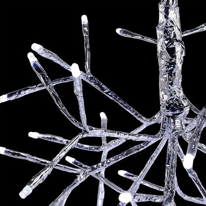 Alpine Corporation | 10"H Indoor Christmas Snowflake Ornament with White LED Lights — Elegant