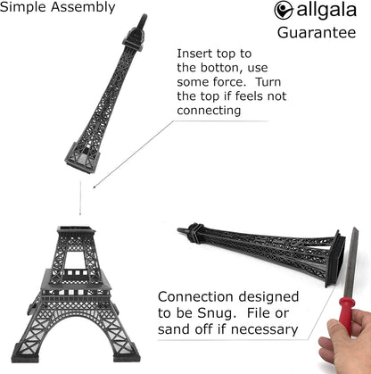 allgala 24" Eiffel Tower Statue Decor Alloy Metal, Gold