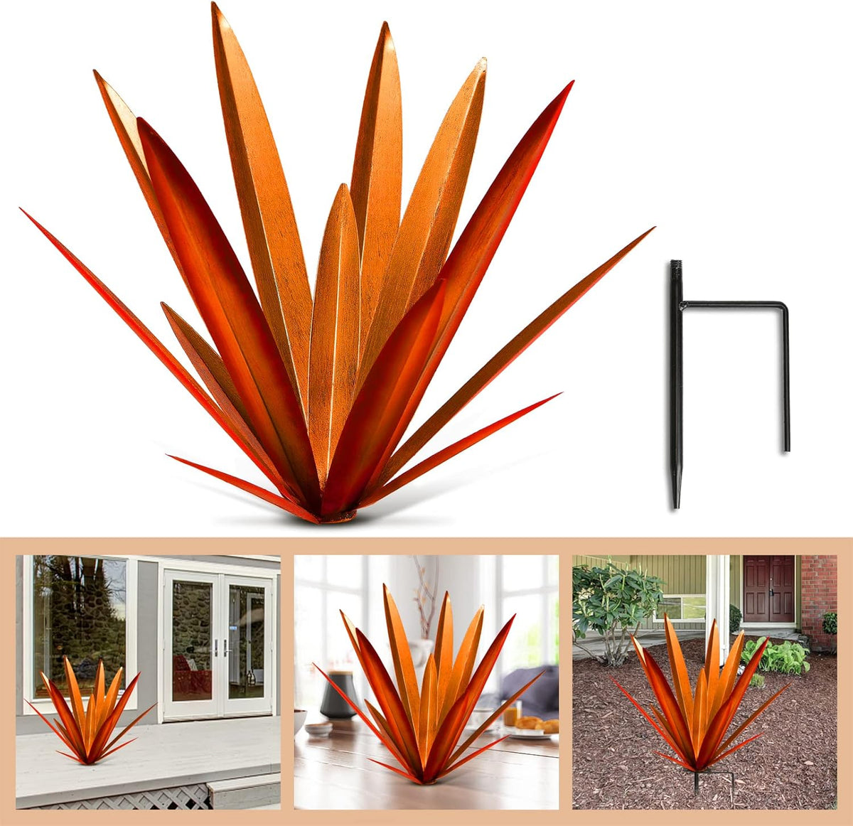 Homight Metal Tequila Country Sculpture DIY Tequila Plant Home Decor Country Tequila Garden