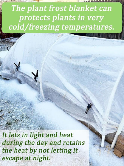 Abimars Thicker Plant Covers Freeze Protection 1.77 oz/yd², 10ft x 33ft Reusable Floating Row Cover