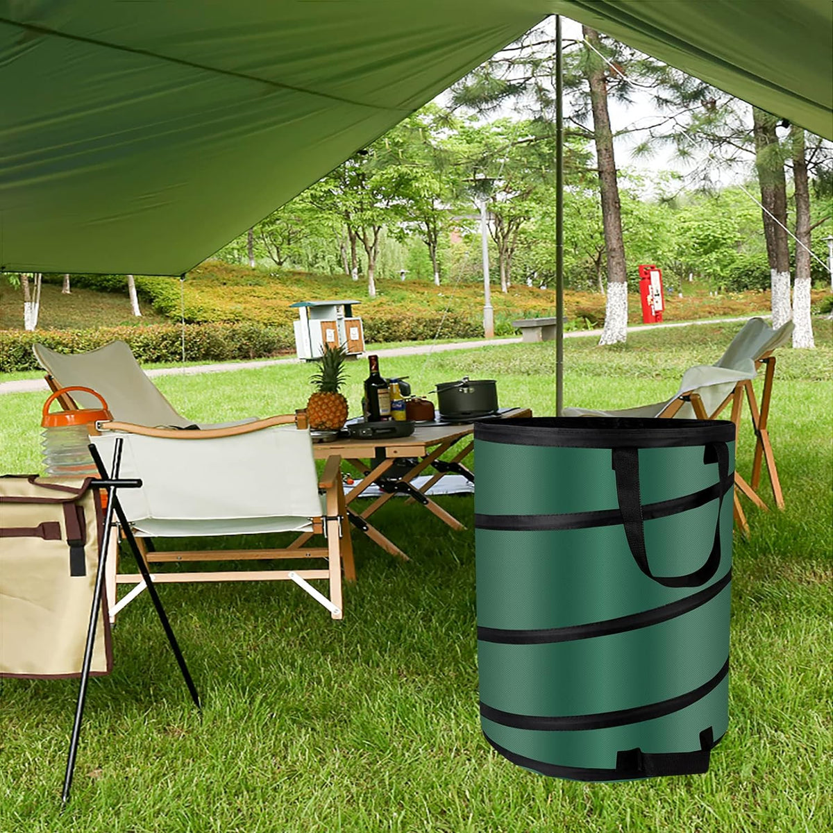 Camping Trash Can, Pop Up Trash Can/Recycle Bin, Foldable Garbage Can Camping for Gardening