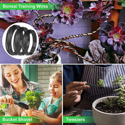 Bonsai Tools Kit- 24 PCS Bonsai Tree Kit Tools for Beginners, Bonsai Tool Set Bonsai Starter