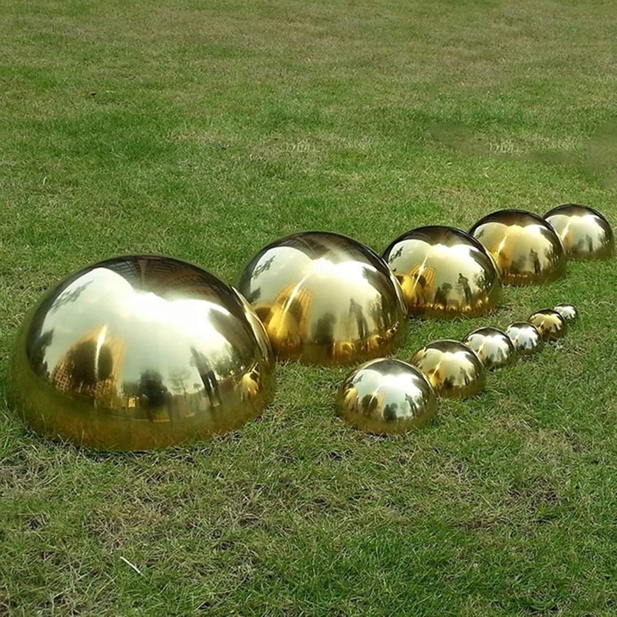 6pcs Hollow Hemisphere Ball Gazing Ball Half for Outdoor Decoration Shopping Mall Decor Wall