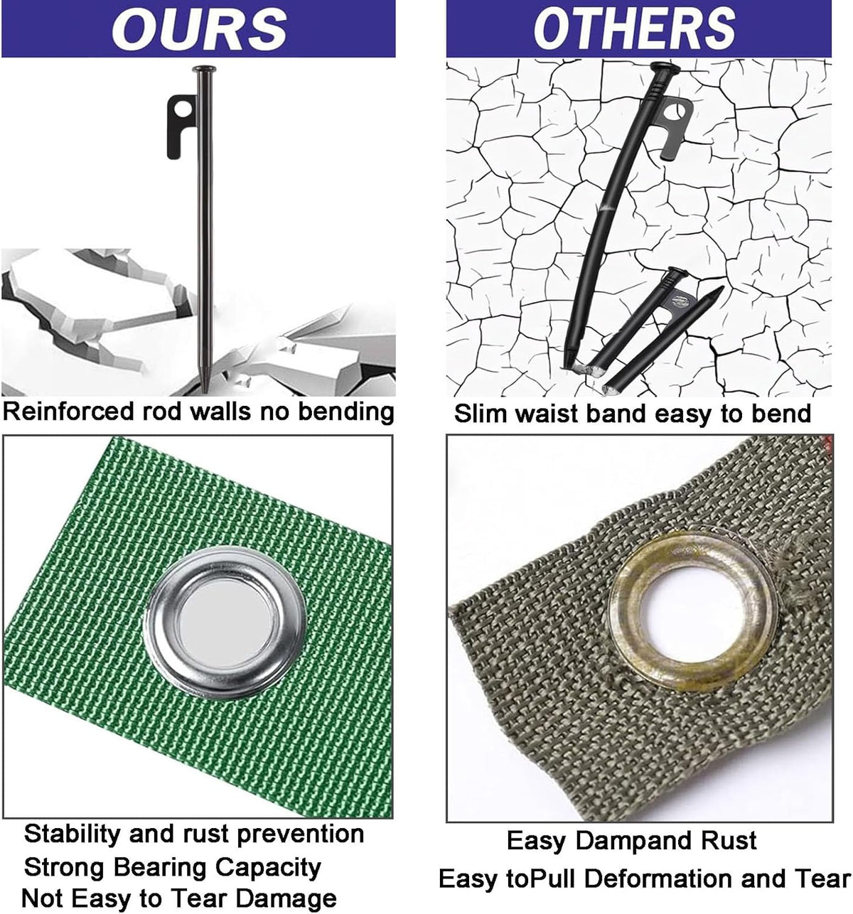 Heavy Duty Tree Stake Kits Steel Tree Stakes and Supports for Young Trees Against Bad Weather