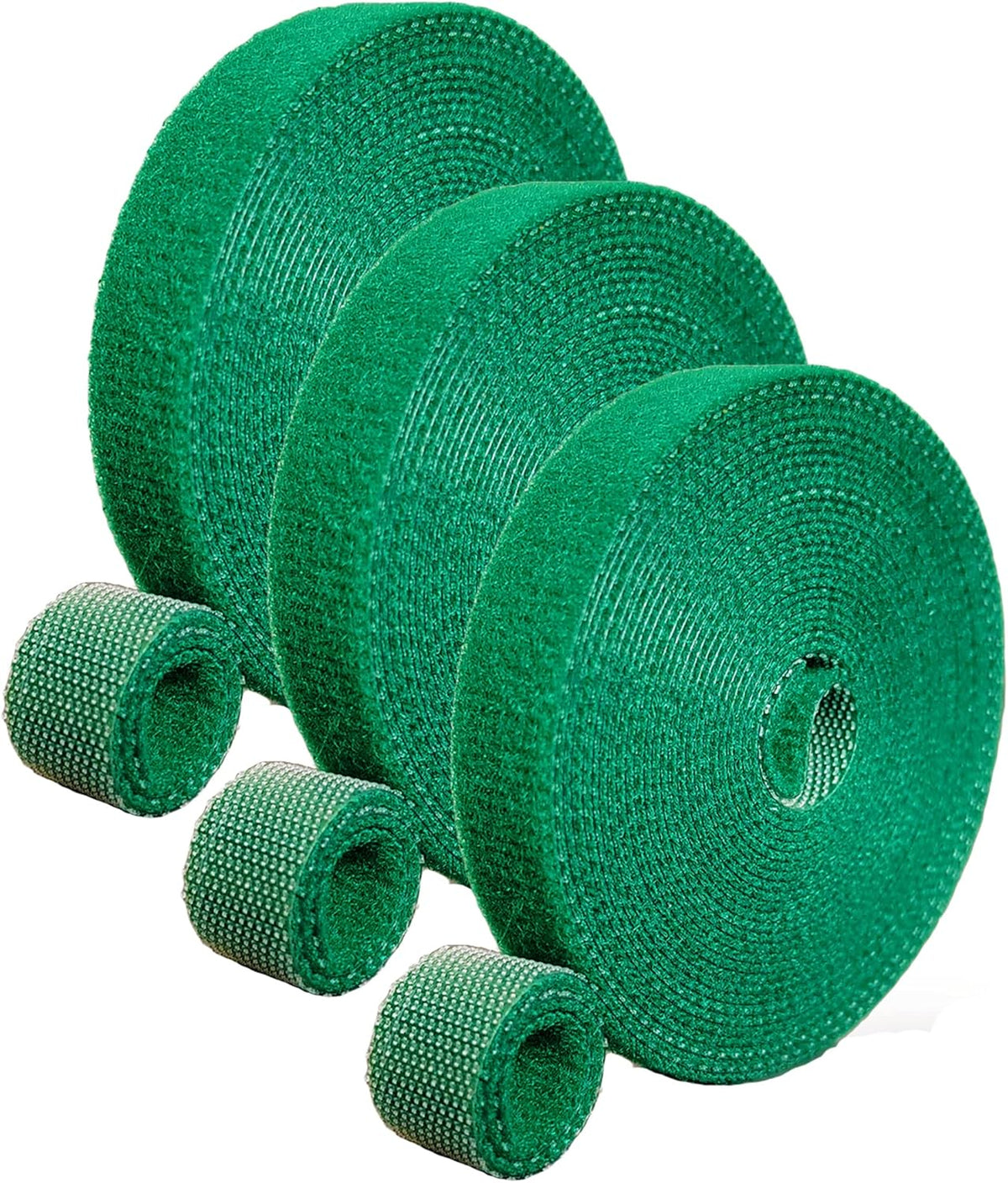 Green Garden Ties|Plant Ties for Climbing Plants 100 feet x1/2‘’in 3 Rolls|Plant Supports for