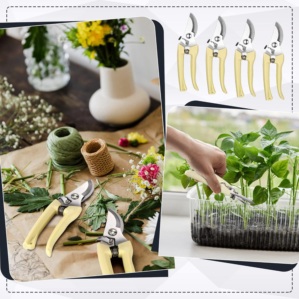 Chumia 30 Garden Flower Shears Pruning Scissors Heavy Duty Plant Scissors Trimming Garden Clippers