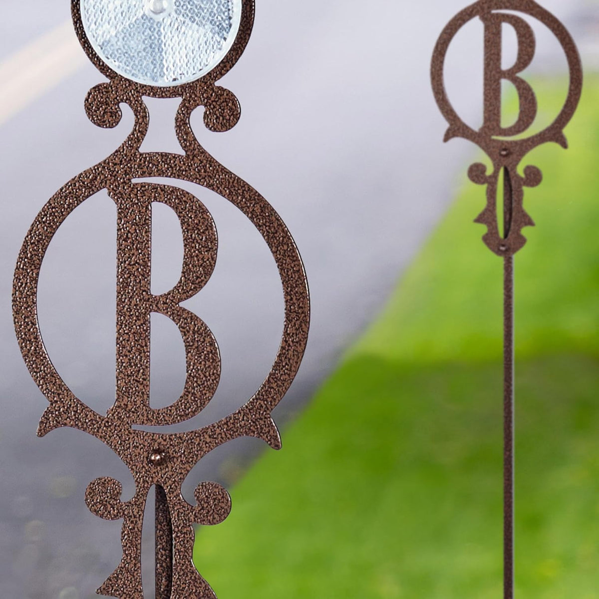 Touch of Class Pathways Reflective Driveway Marker Stake Set of Two for Outdoor Use | Custom