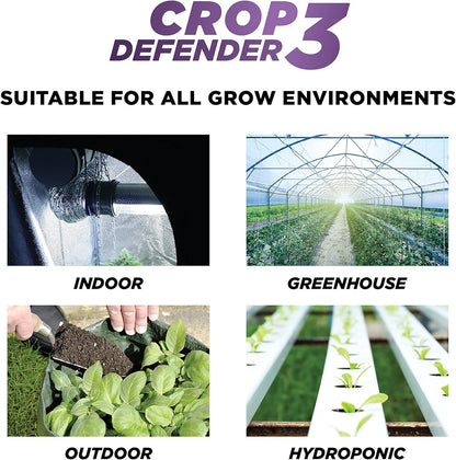 Grower's Ally Crop Defender 3 Ready-to-Use 24 oz | Natural, Safe & Organic Insecticide & Fungicide