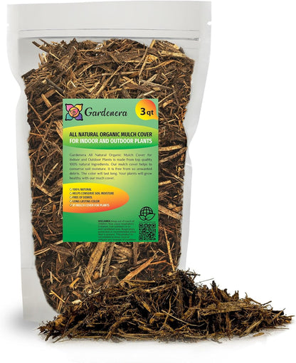GARDENERA Natural Mulch Cover - Improve Soil Health and Moisture Retention for Thriving Plants - 3