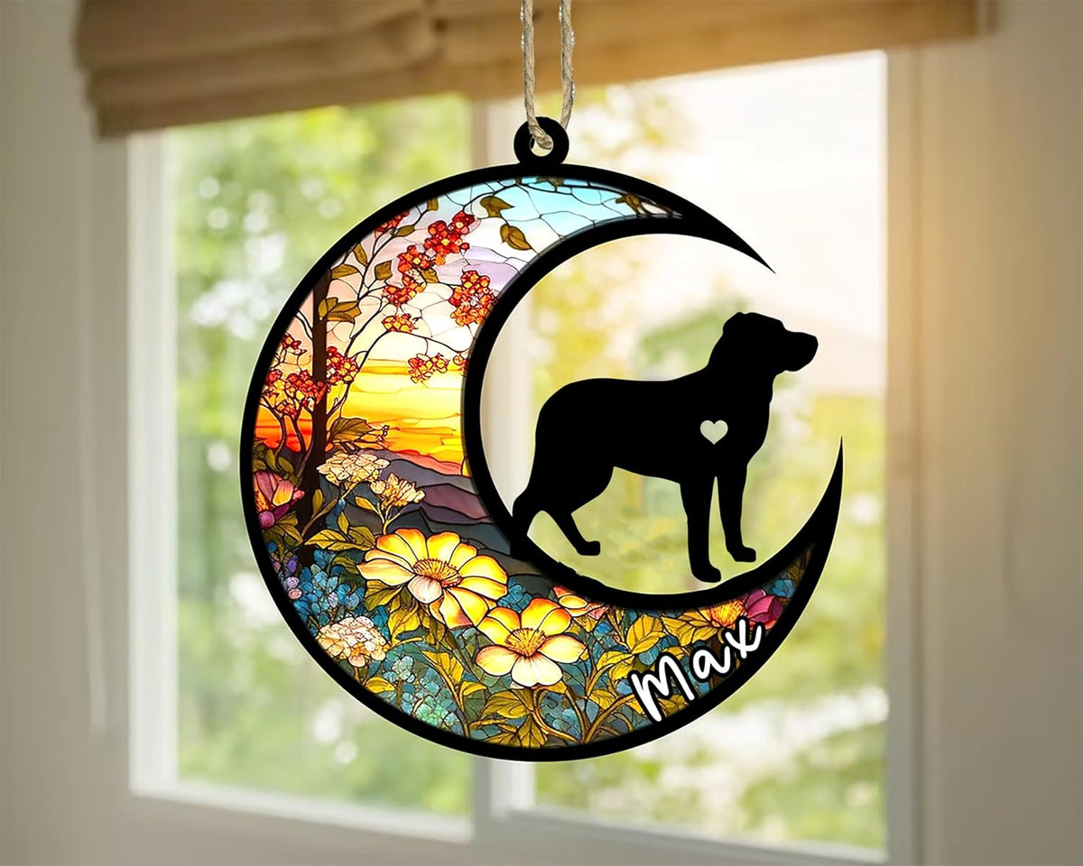 Personalized Dog Memorial, Custom Name Greater Swiss Mountain Dog Christmas Ornament with Name