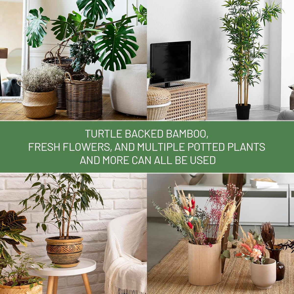 4PCS Iron Monstera Support, Uniquely Designed Plant Support Stakes for Indoor Plants, Stable Plant