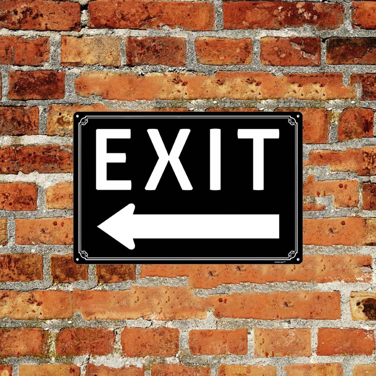 8x12"Exit Sign with Right Arrow - High-Intensity Aluminum Parking Lot Sign, Weatherproof &