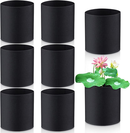Norme 8 Pcs Aquatic Plant Pots for Pond, Pond Plant Baskets Heavy Duty Fabric Pots for Garden
