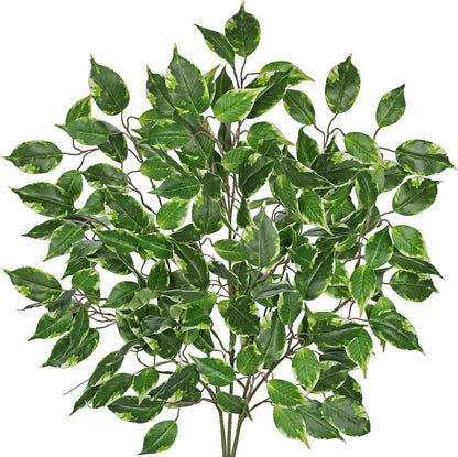Ficus Leaves Artificial Branches 41.3" Faux Ficus Tree Branches Fake Greenery Plant Spray for Tree