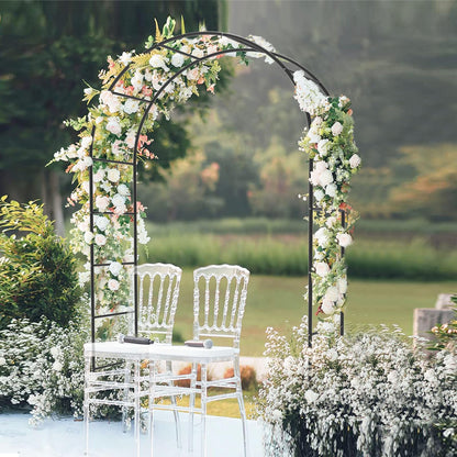 Trellume Garden Arch Trellis for Climbing Plants Outdoor - Height: 94.5", Length: 55", Sturdy Metal