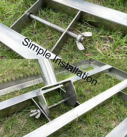 2025 Updated Lawn Leveling Rake, Lawn Leveler Tool with Double-Sided Design,70'' Adjuatble