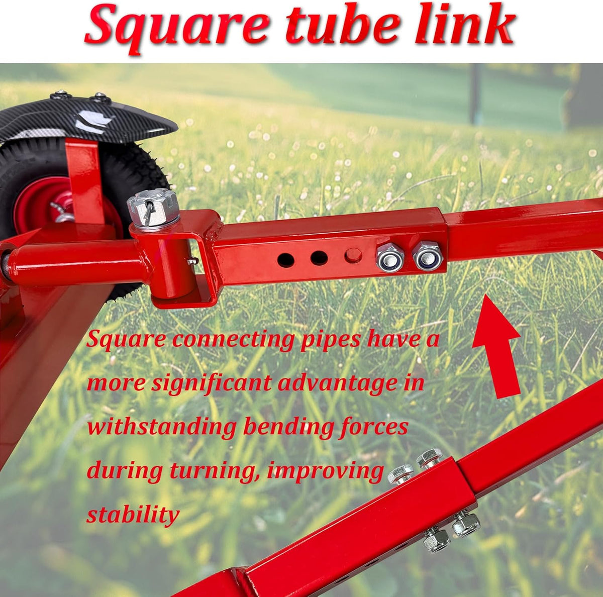 Wheels Lawn Mower Sulky for Lawn and Landscape Professionals,Mudguard Design,Anti-Skid Design