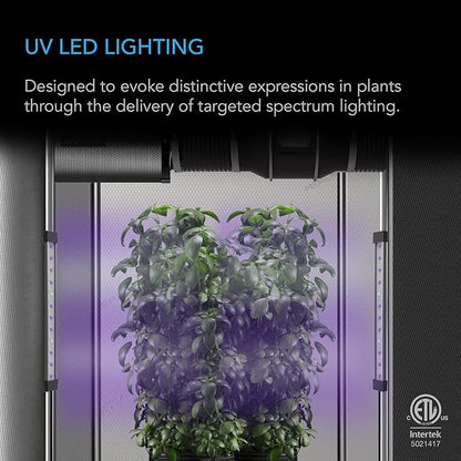 AC Infinity IONBEAM U2, Targeted Spectrum UV LED Grow Light Bars 11”, 2-Bar Lighting Kit with 365nm