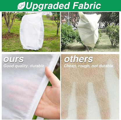 2 Pcs Plant Covers Freeze Protection, Frost Cloth Plant Freeze Protection, Frost Covers for Outdoor