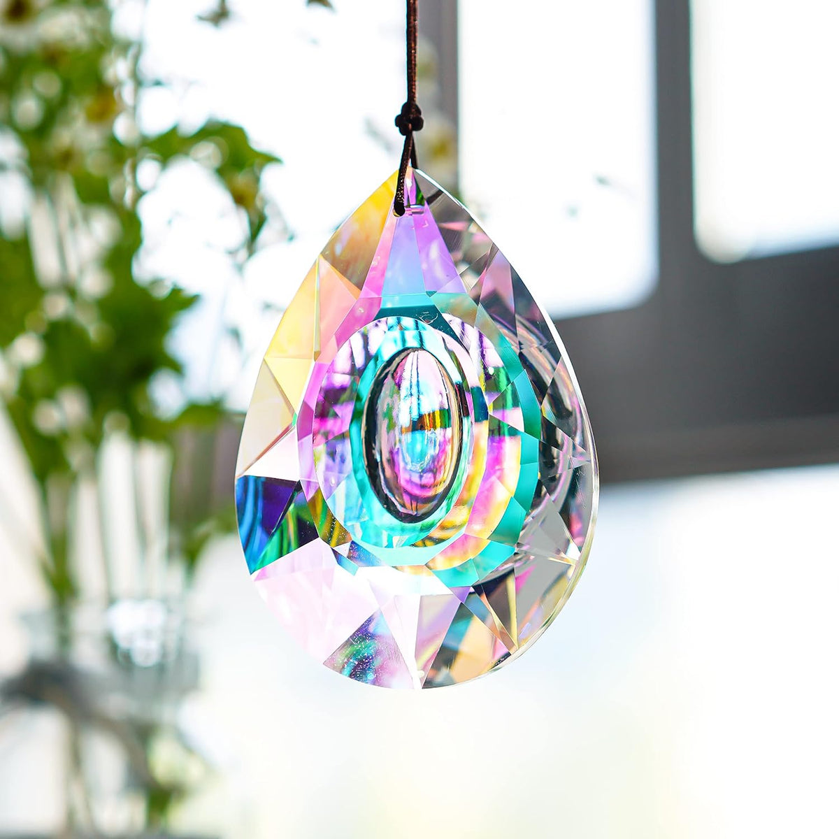H&D HYALINE & DORA 89mm/3.5in Hanging Chandelier Crystals Prisms for Window Suncatchers Chandelier