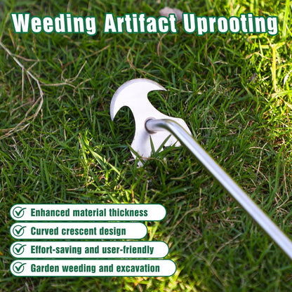 Hand Weeder Tool, Stainless Steel Handle Manual Weeder Tool, Pull Up Weeder Tool, Weed Discharge