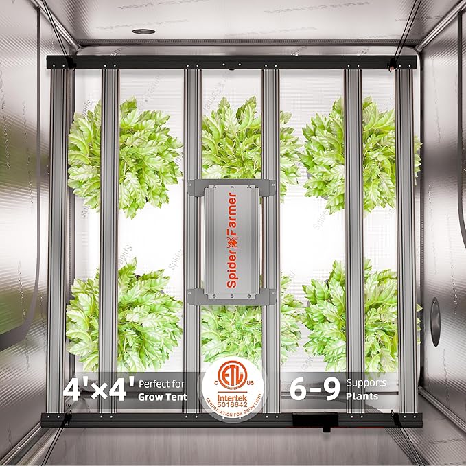 Spider Farmer G5000 Cost-Effective LED Grow Lights 480W, 4X4ft Grow Tent Light, Full Spectrum