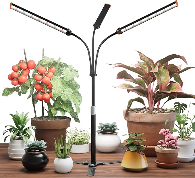GooingTop Grow Light for Indoor Plants,5000K Full Spectrum Growing Plant Lamp with White Red Blue