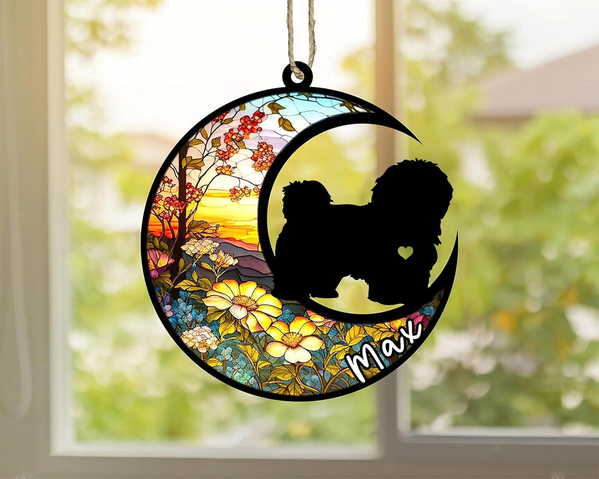Personalized Dog Memorial, Custom Name Havanese Dog Christmas Ornament with Name, Custom Breeds