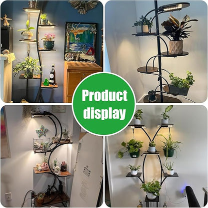 3 Head 7.8 Inches LED Grow Light Strips, Grow Lamps for Indoor Plants Full Spectrum 3000K, 72 LEDs